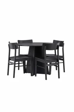 Outlet Spisegruppe Bootcut Round og stolene Montros Spisegrupper