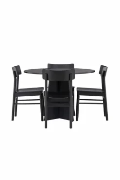 Outlet Spisegruppe Bootcut Round og stolene Montros Spisegrupper