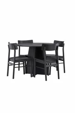 Outlet Spisegruppe Bootcut Round og stolene Montros Spisegrupper