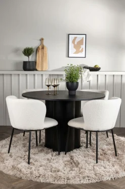 Discount Spisegruppe Olivia med 4 stole Edina Spisegrupper