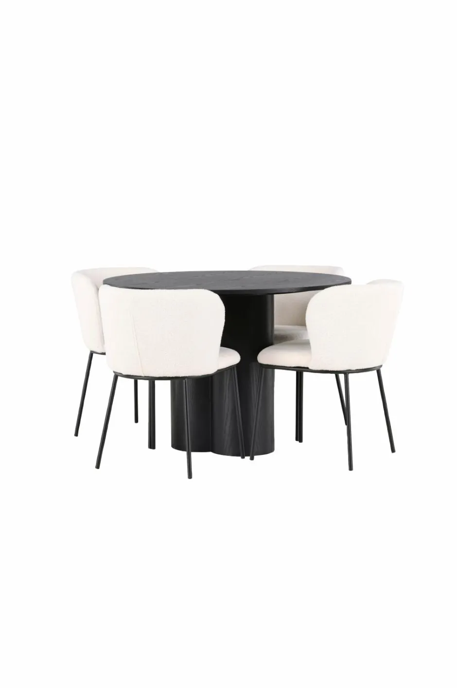 Discount Spisegruppe Olivia med 4 stole Edina Spisegrupper