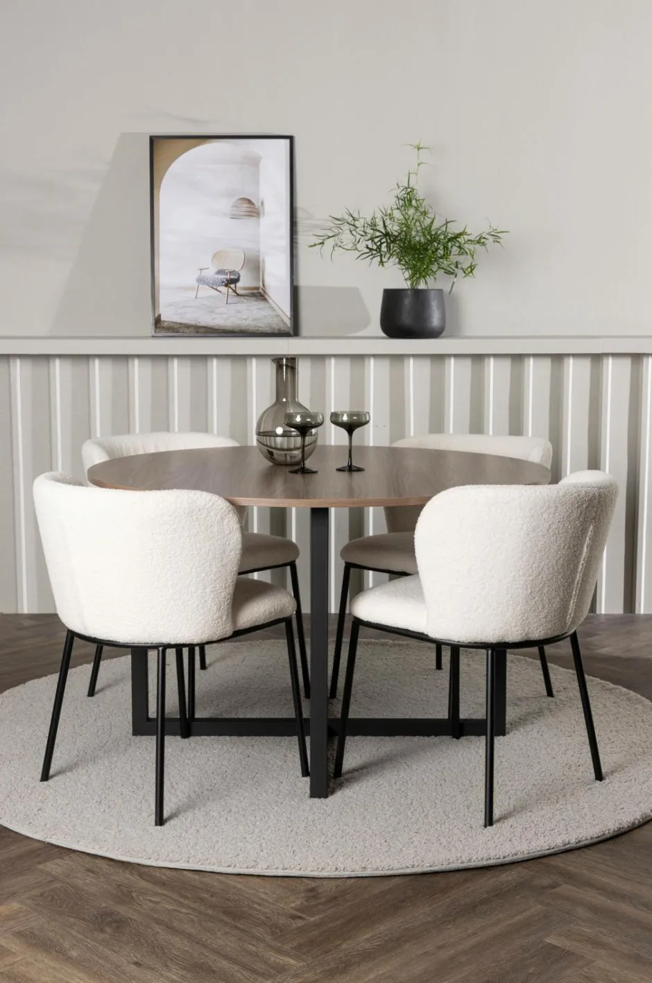 Best Spisegruppe Durango med 4 stk. stole Edina Spisegrupper