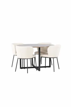 Best Spisegruppe Durango med 4 stk. stole Edina Spisegrupper