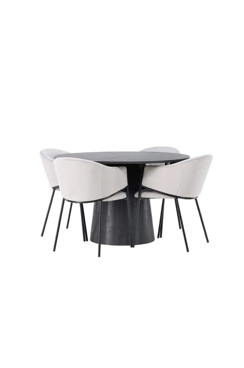 Best Spisegruppe Lanzo med 4 stole Evelina Spisegrupper