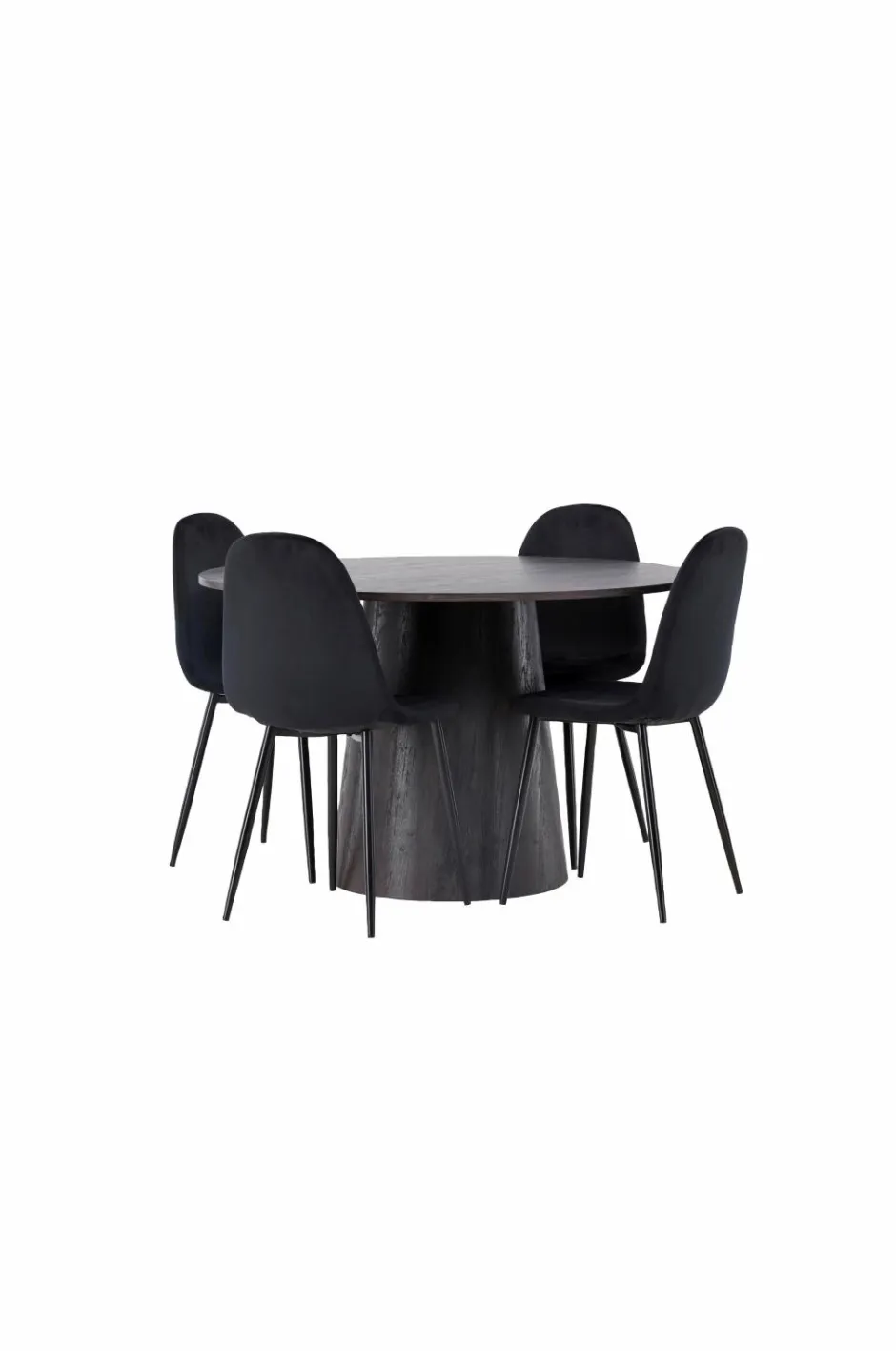 Spisegruppe Lanzo med 4 stole Polar Spisegrupper