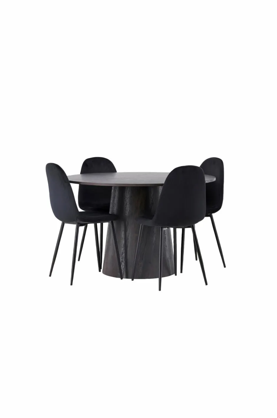Spisegruppe Lanzo med 4 stole Polar Spisegrupper