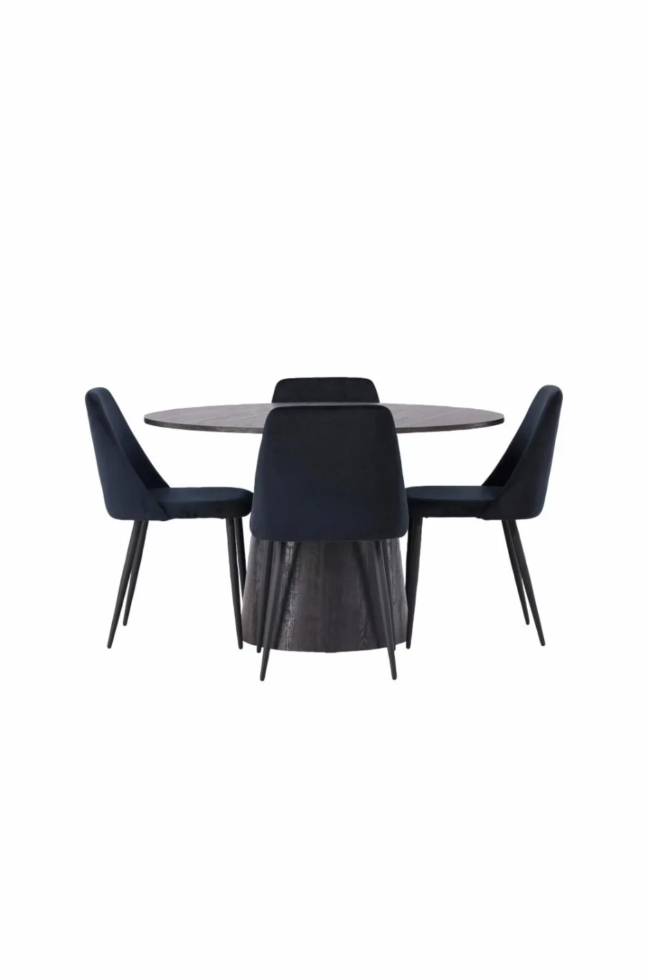 Online Spisegruppe Lanzo med 4 stole Night Spisegrupper