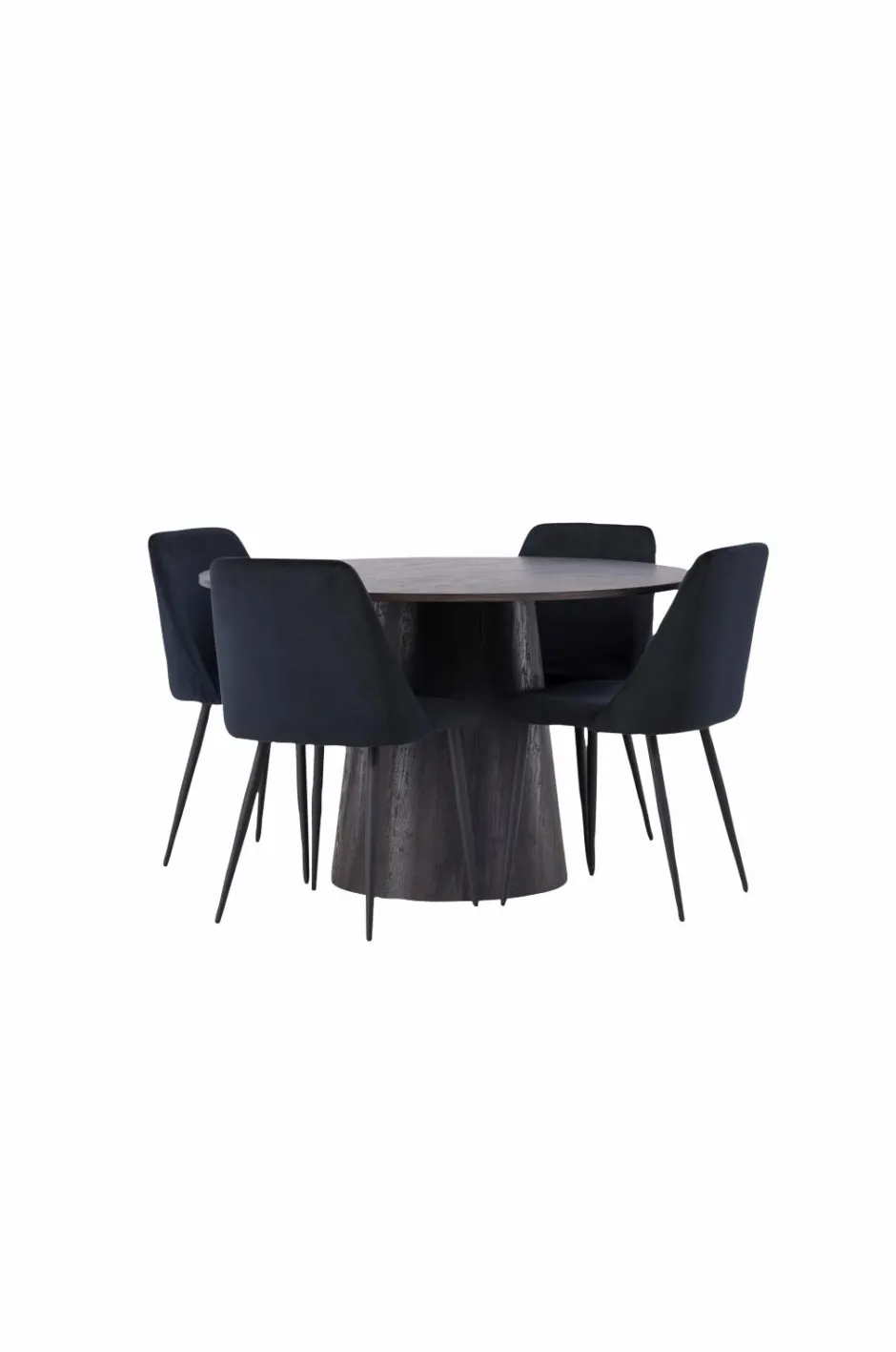 Online Spisegruppe Lanzo med 4 stole Night Spisegrupper