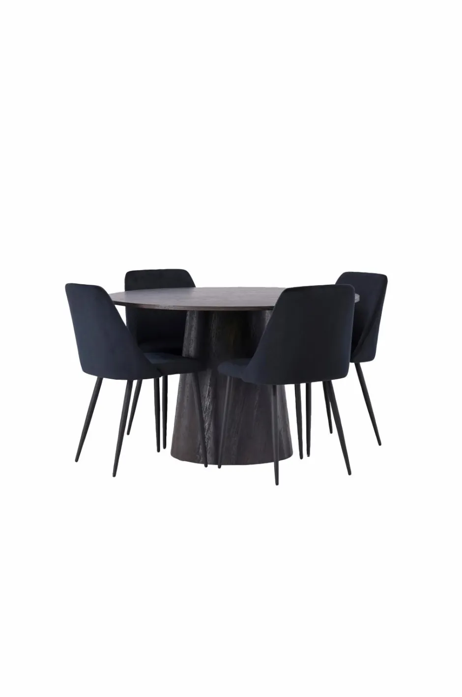 Online Spisegruppe Lanzo med 4 stole Night Spisegrupper