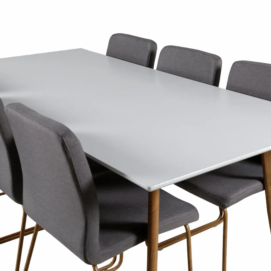 Online Spisegruppe Polar med stolene Mace Spisegrupper