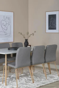 Online Spisegruppe Polar med stolene Mace Spisegrupper