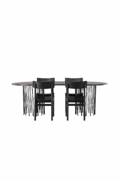 Spisegruppe Stone Oval og stolene Montros Spisegrupper
