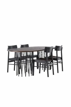 Spisegruppe Stone Oval og stolene Montros Spisegrupper