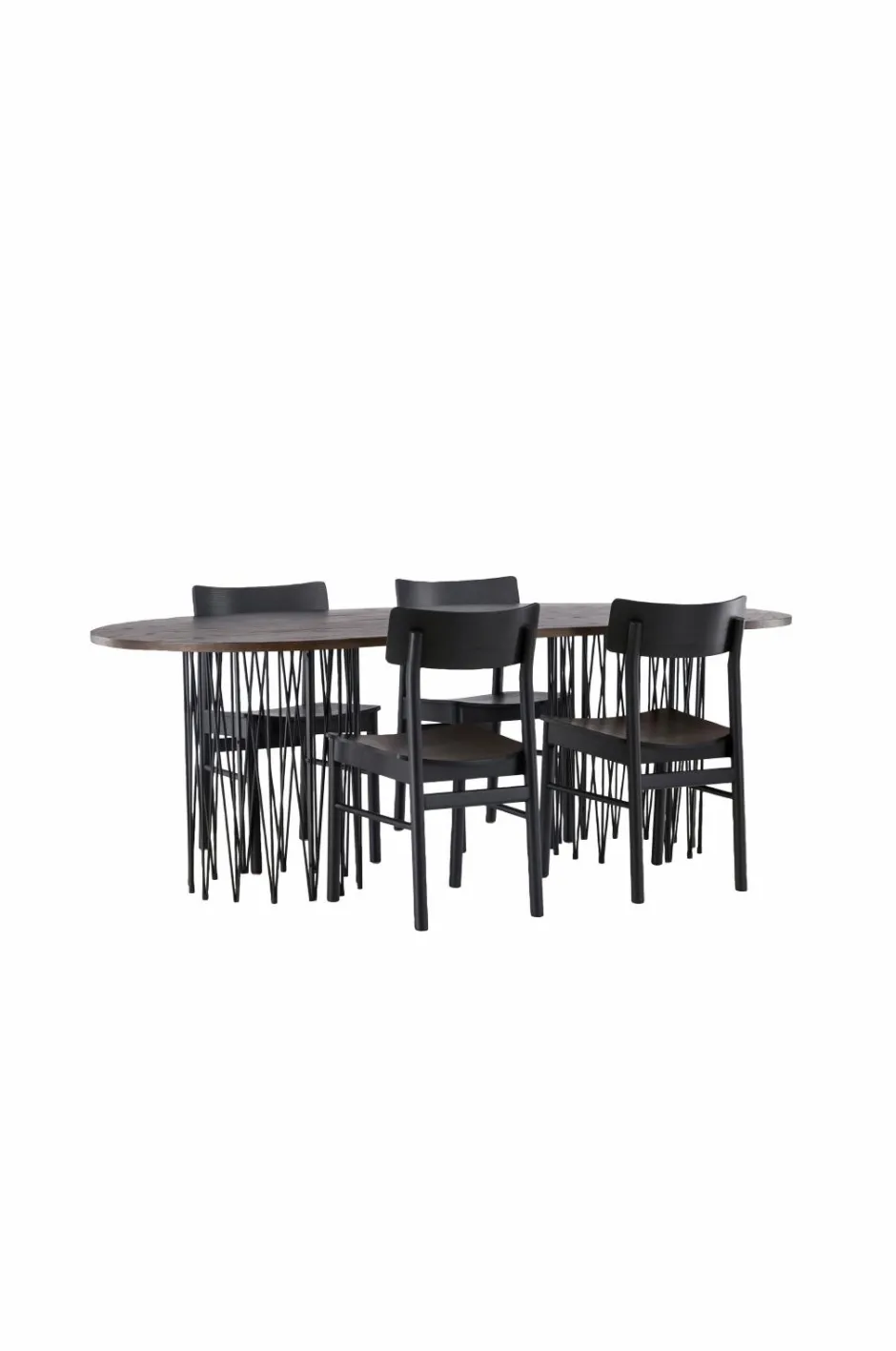 Spisegruppe Stone Oval og stolene Montros Spisegrupper