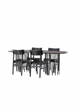 Spisegruppe Stone Oval og stolene Montros Spisegrupper
