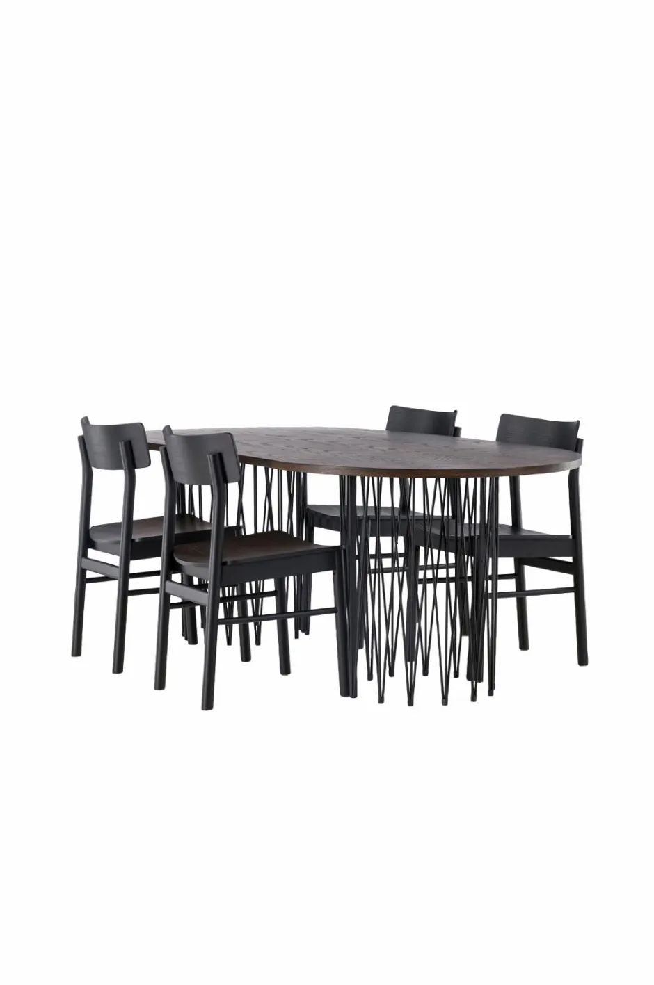 Spisegruppe Stone Oval og stolene Montros Spisegrupper