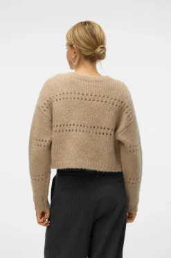 Vero Moda Cardigan vmAdelina LS Short Two Way^Dame Trøjer & Cardigans