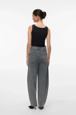 Vero Moda Jeans vmBillie HR Barrel Ank Rhine^Dame Jeans