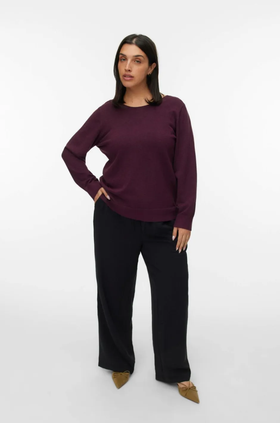 Pullover vmChappyglitter LS 2way Pull Boo CU Dame Trøjer & Cardigans