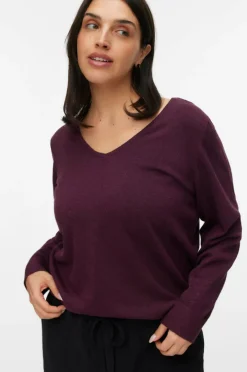 Pullover vmChappyglitter LS 2way Pull Boo CU Dame Trøjer & Cardigans