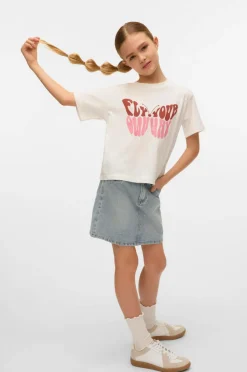 Vero Moda Girl Cowboynederdel vmBling MR Short Rhines Denim Skirt^Børn Nederdele