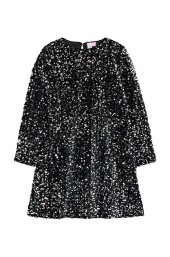 Vero Moda Girl Pailletkjole vmBella LS Sequin Jrs Grl^Børn Festtøj|Kjoler
