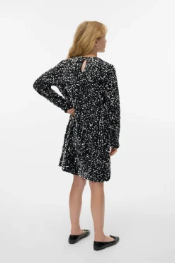 Vero Moda Girl Pailletkjole vmBella LS Sequin Jrs Grl^Børn Festtøj|Kjoler