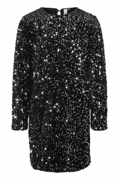 New Pailletkjole vmBella Sequin LS Short Dress Jrs G Børn Festtøj