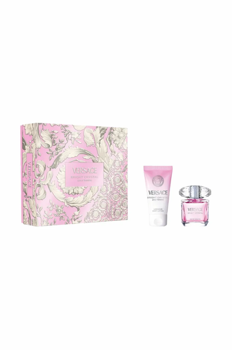 Versace Giftbox Bright Crystal Edt 30 Ml + Body Lotion 50 Ml^ Dufte|Gaveæsker