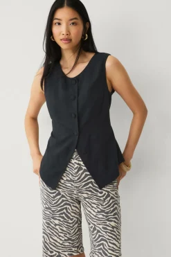 Vila Denimshorts viChia HW Long Denim Shorts^Dame Shorts