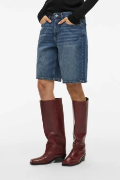 Vila Denimshorts viJaf RW Bermuda Shorts Mbd/bfs^Dame Shorts
