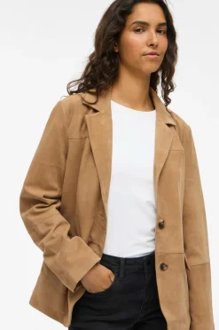 Vila Habitjakke viIda L/S Suede Blazer^Dame Blazere & Veste