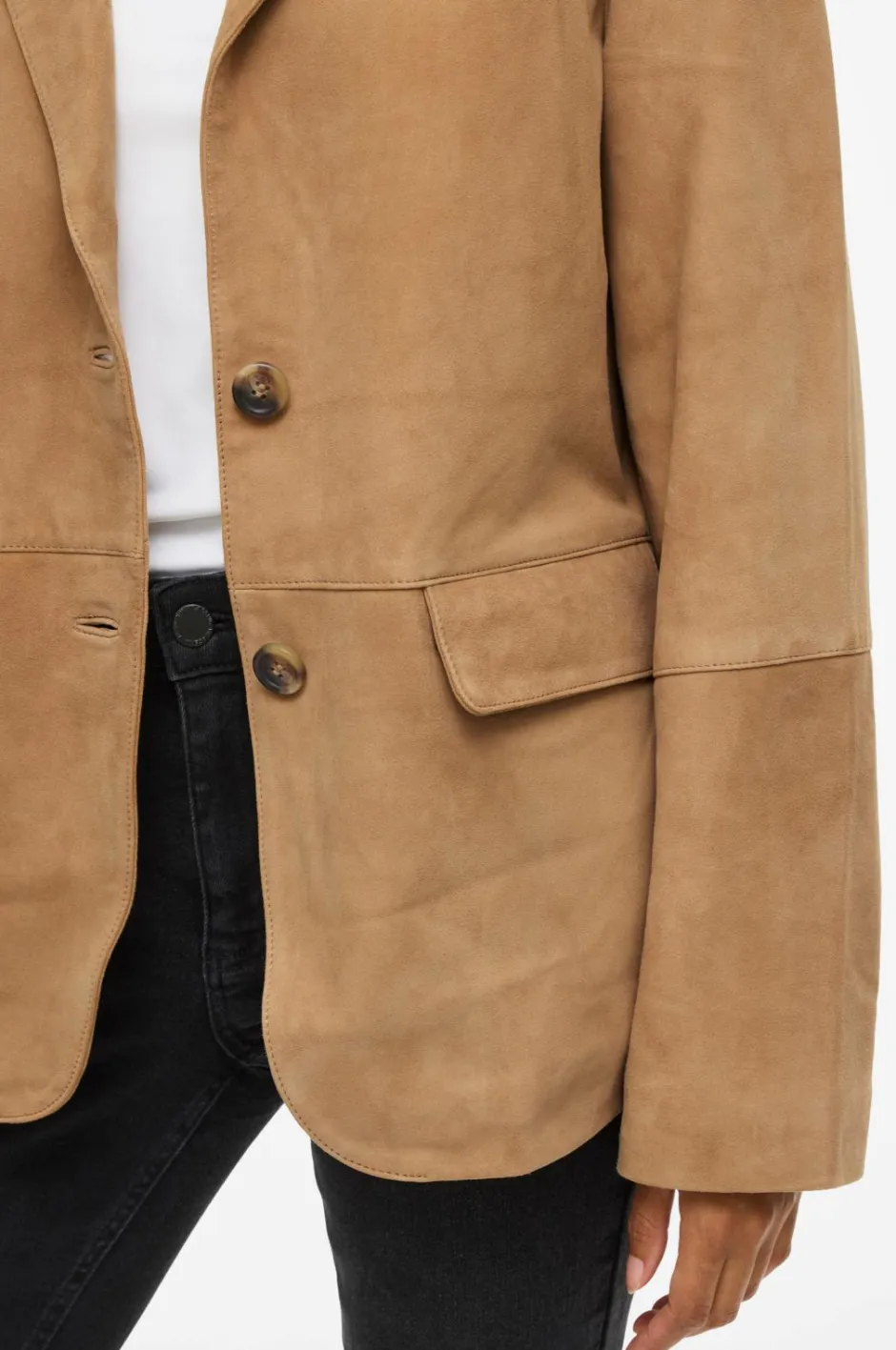 Vila Habitjakke viIda L/S Suede Blazer^Dame Blazere & Veste