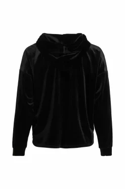 Vila Hættetrøje viEmily L/S Velvet Hoodie/r^Dame Sweatshirts & Hoodies