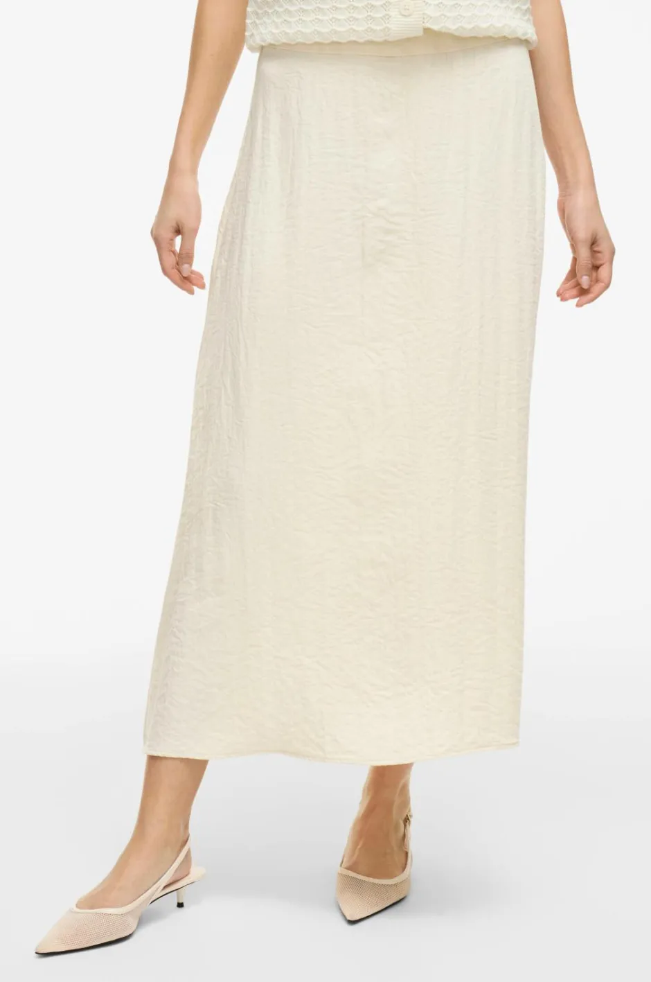 Vila Nederdel viFreja HW Ankle Skirt/tes^Dame Nederdele