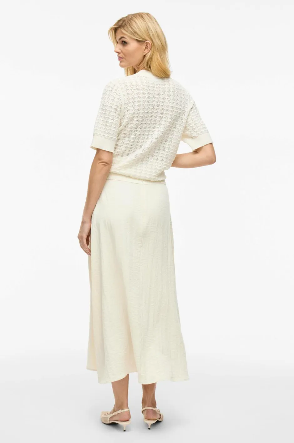 Vila Nederdel viFreja HW Ankle Skirt/tes^Dame Nederdele