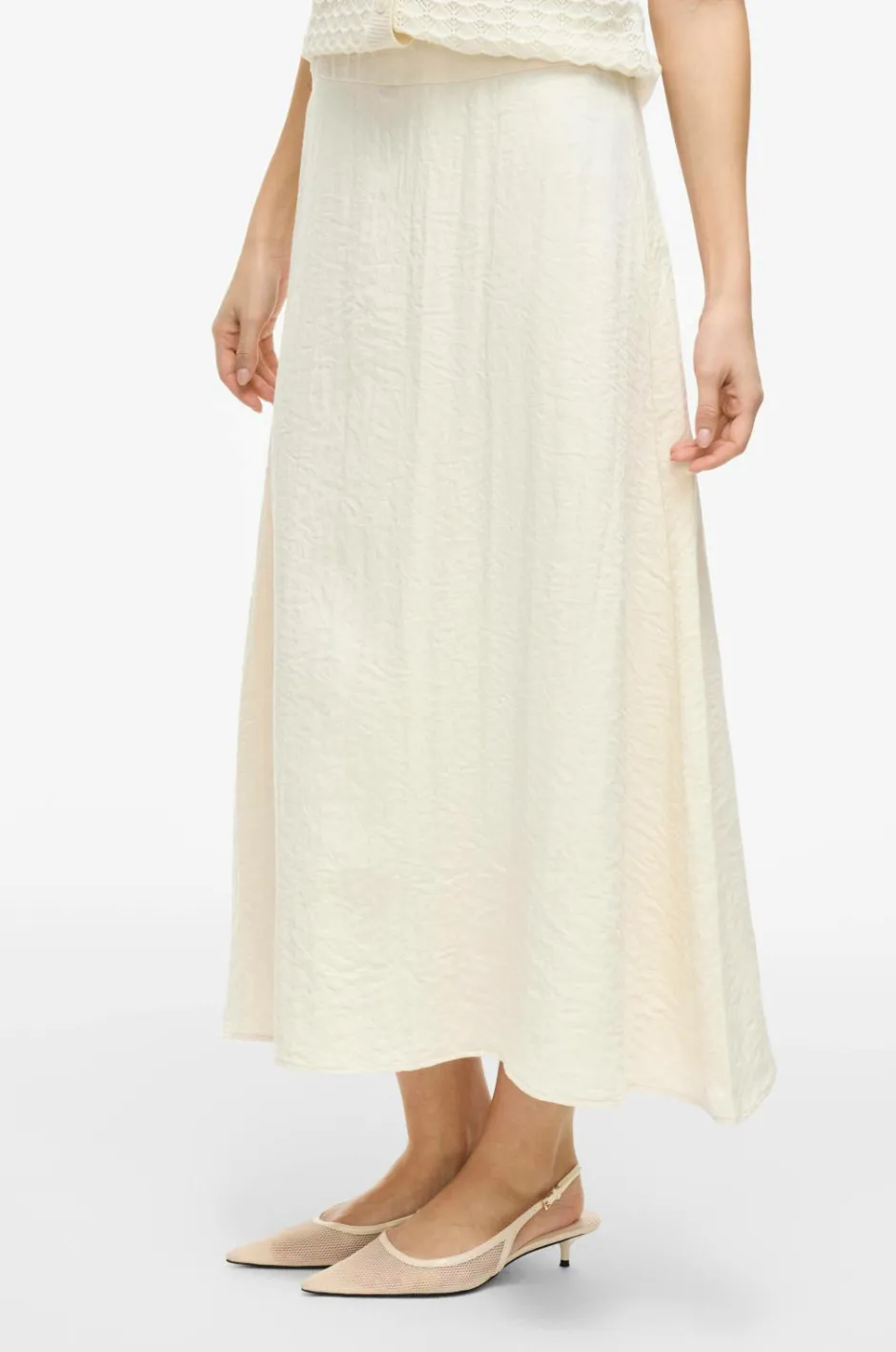 Vila Nederdel viFreja HW Ankle Skirt/tes^Dame Nederdele