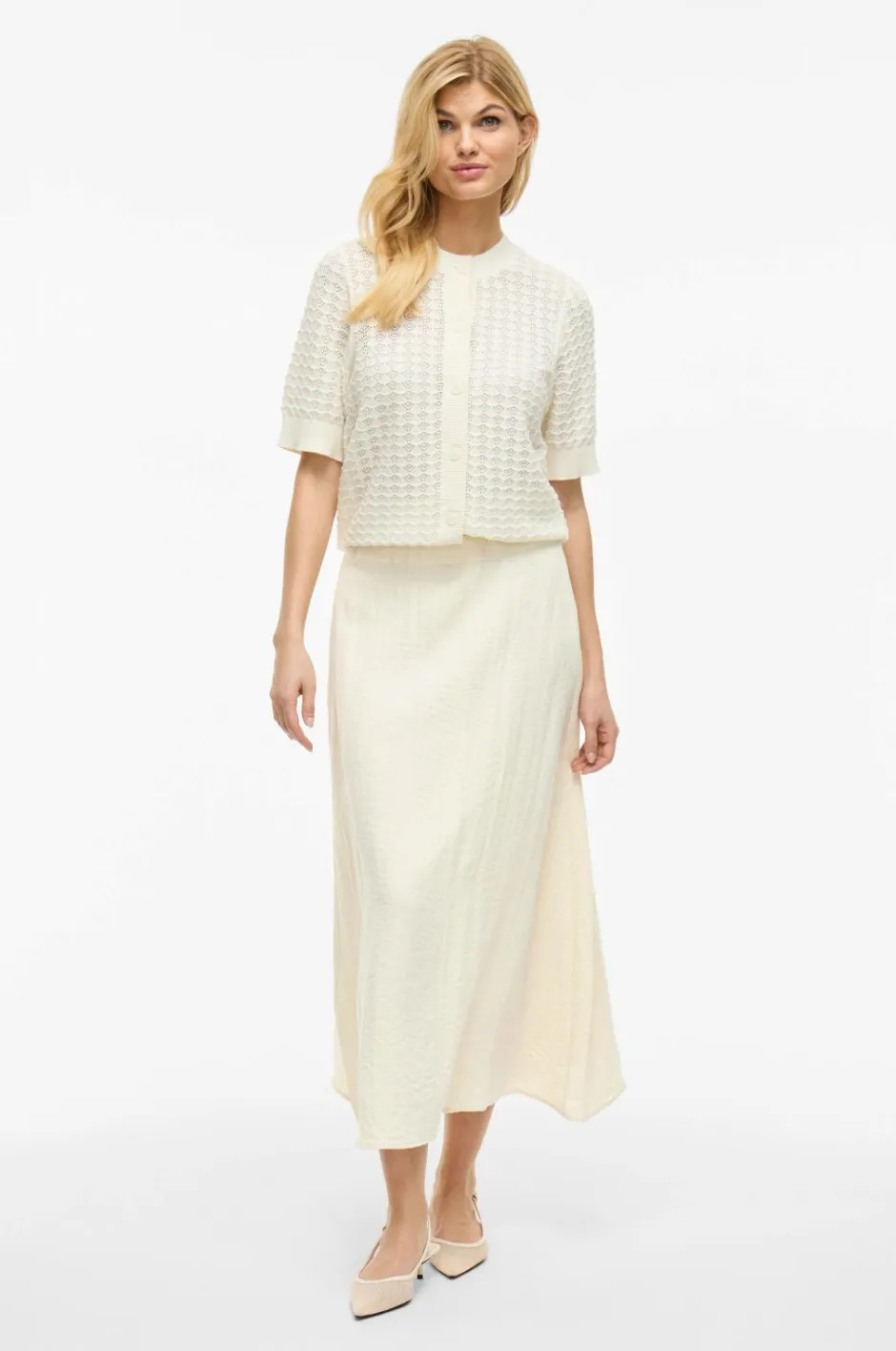 Vila Nederdel viFreja HW Ankle Skirt/tes^Dame Nederdele