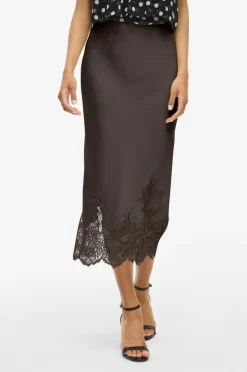 Sale Nederdel viSabel HW Midi Lace Detail Dame Nederdele