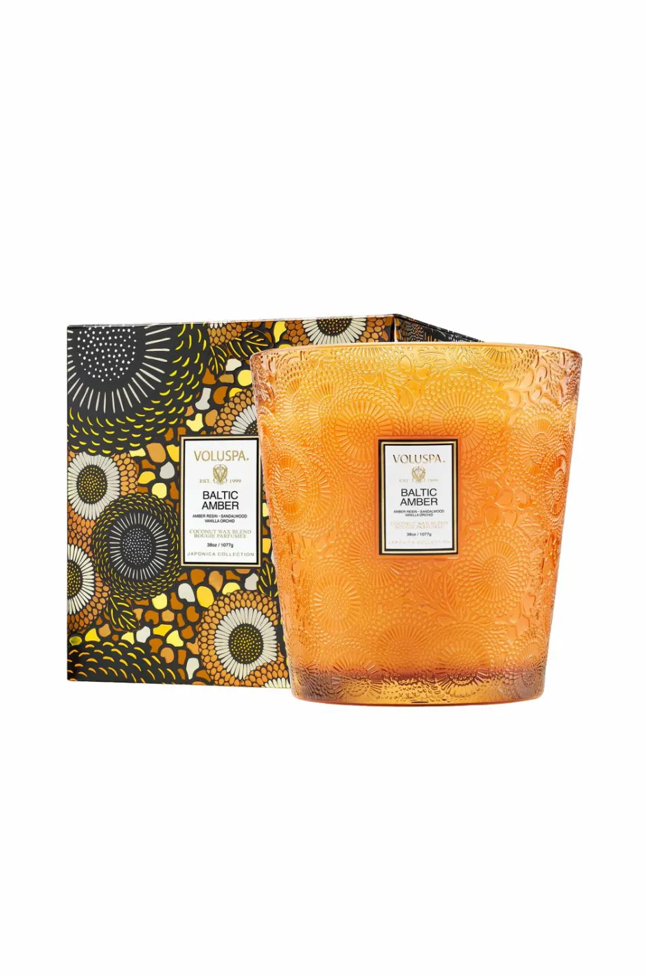 Baltic Amber Boxed Luxe Jar Candle 80H Rumduft