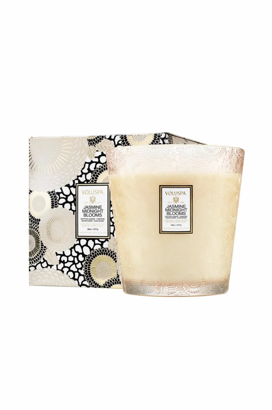 Voluspa Jasmine Midnight Blooms Boxed Luxe Jar Candle 80H^ Rumduft
