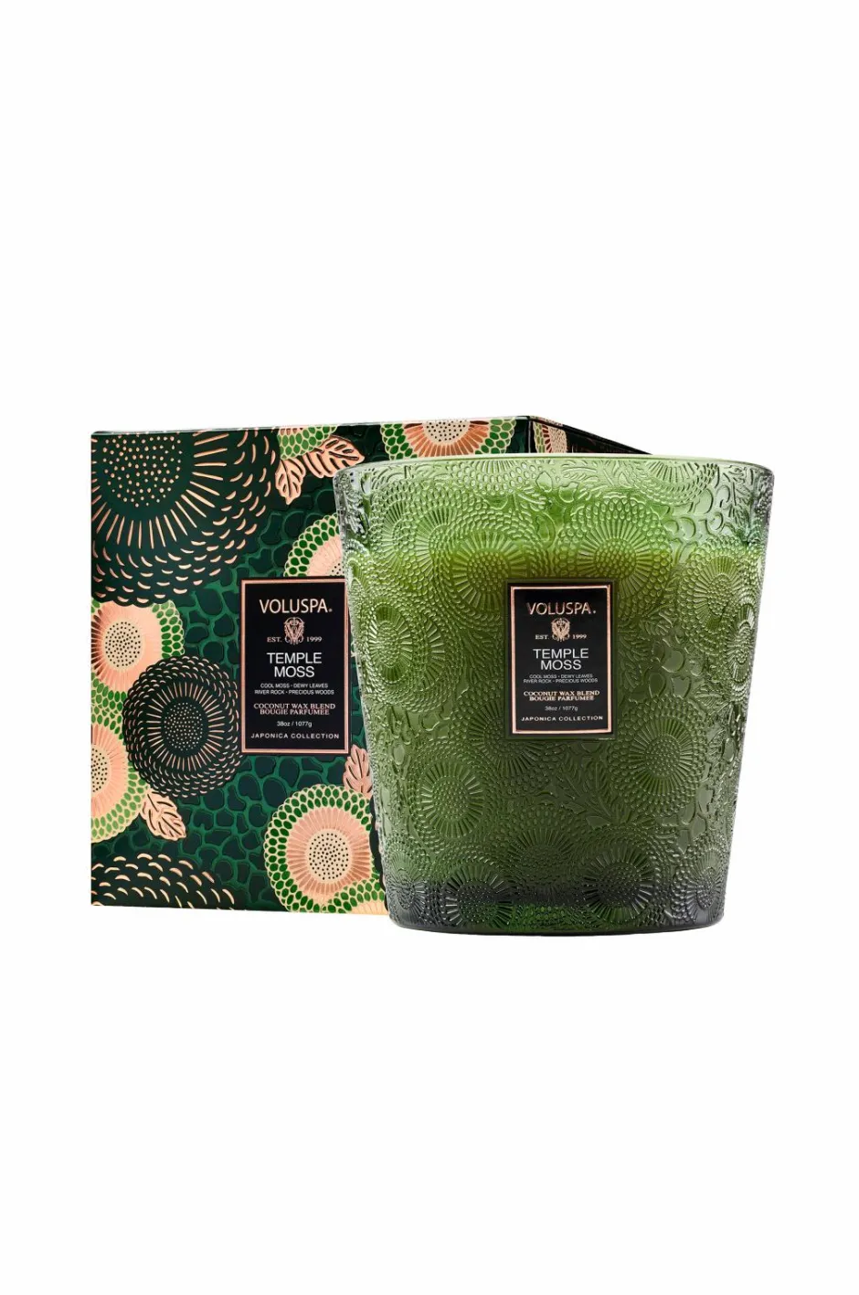 Voluspa Temple Moss Boxed Luxe Jar Candle 80H^ Rumduft