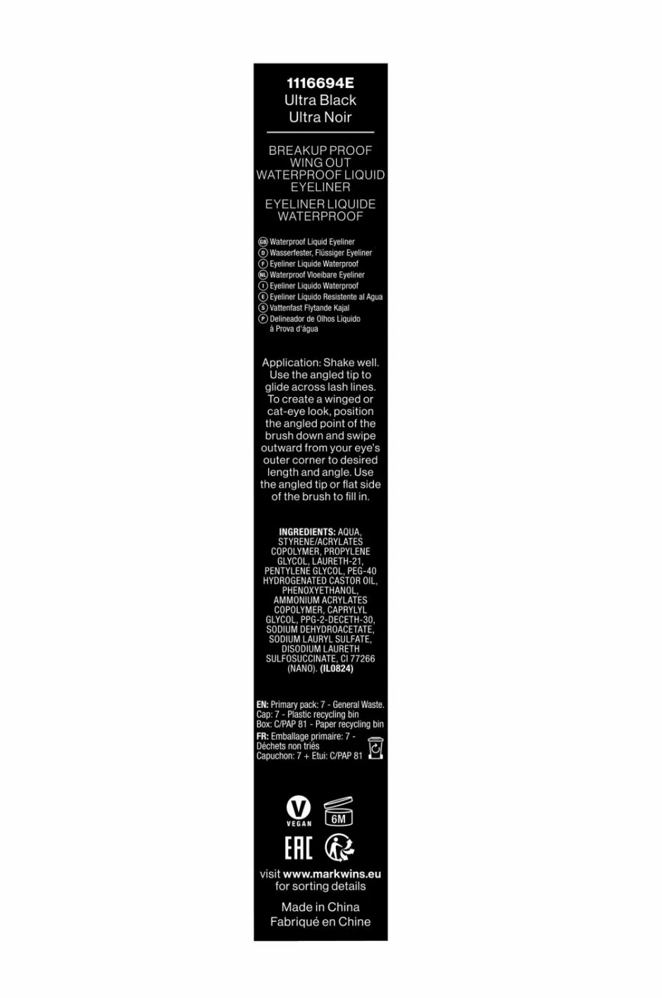 Discount Proof Wing Out Waterproof Liquid Eyeliner Øjne