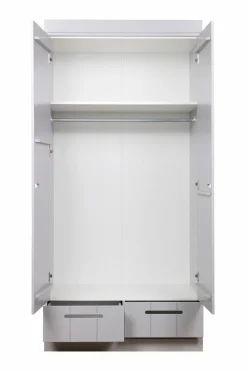 WOOOD Garderobe Connect m struktur, H195xB94xD53^ Garderobeskabe