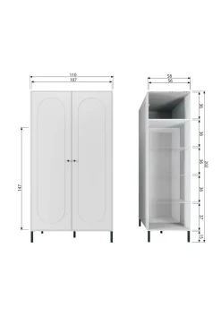 WOOOD Xina Garderobe^ Garderobeskabe