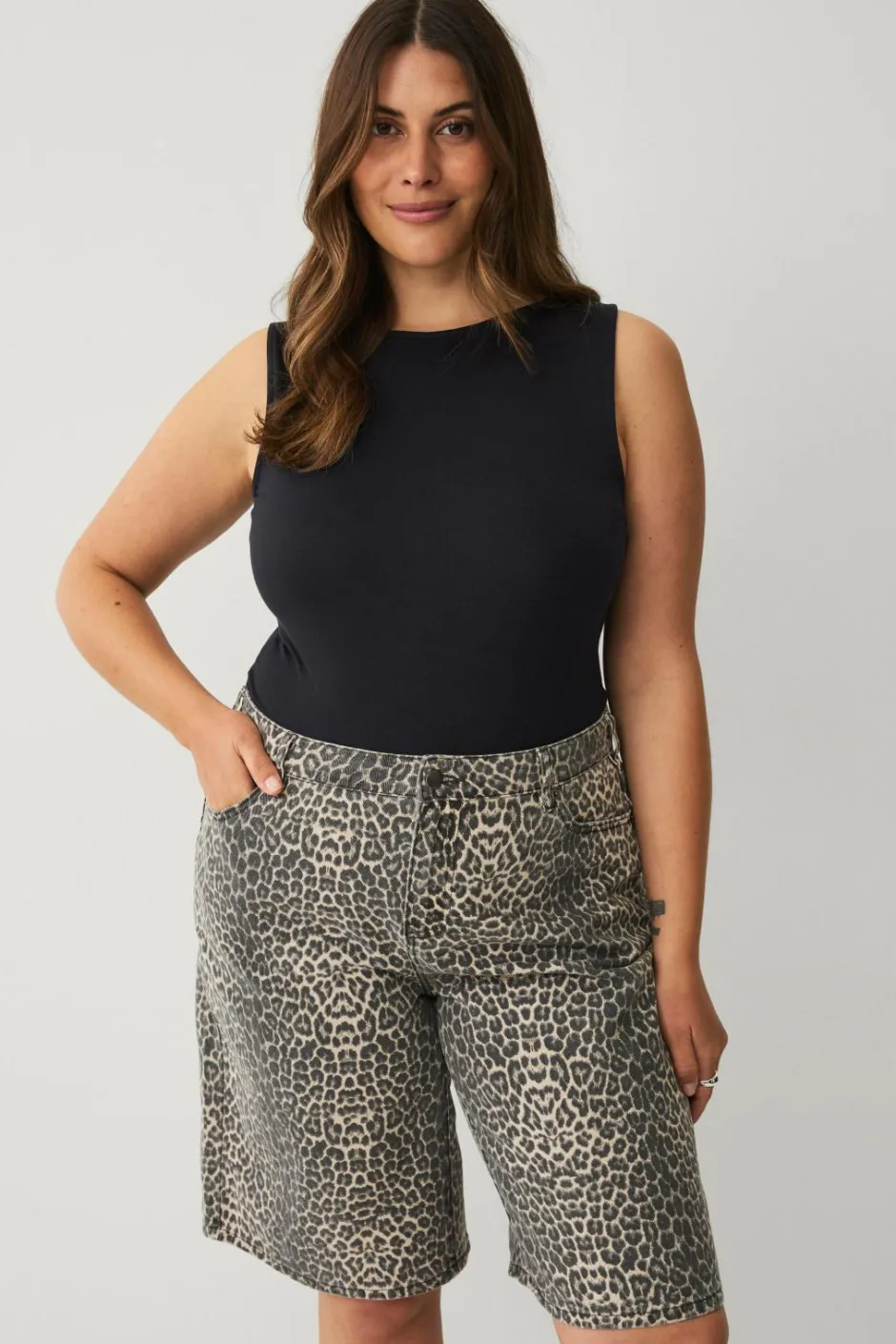 Zizzi Denimshorts jLeona Bermuda Shorts^Dame Shorts