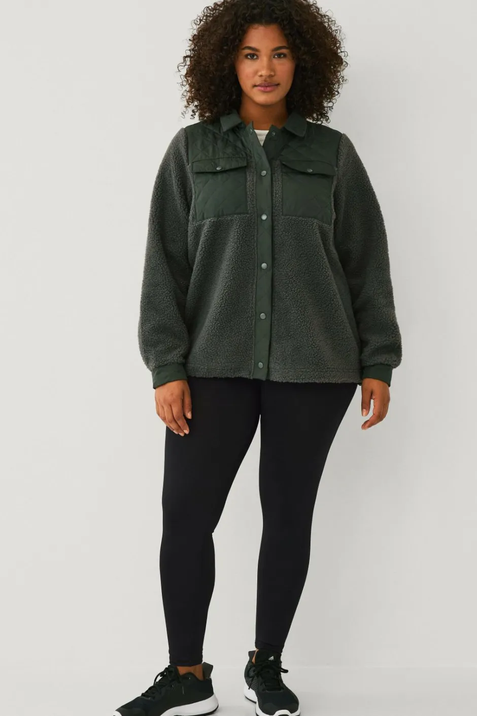 Zizzi Jakke Aophelia fleece^Dame Overtøj|Overtøj