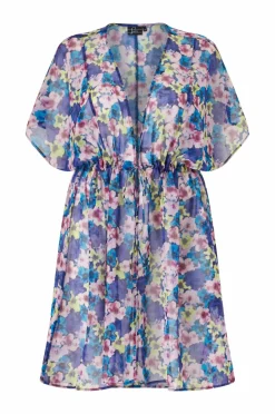 Hot Kimono Shusi S/S Kimono Aop Dame Strandtøj