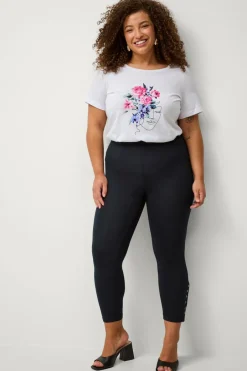 Leggings Leggings 3/4 Button Dame Tights & Leggings