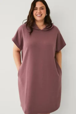 Zizzi Natkjole mAlisa S/S Knee Dress^Dame Nattøj